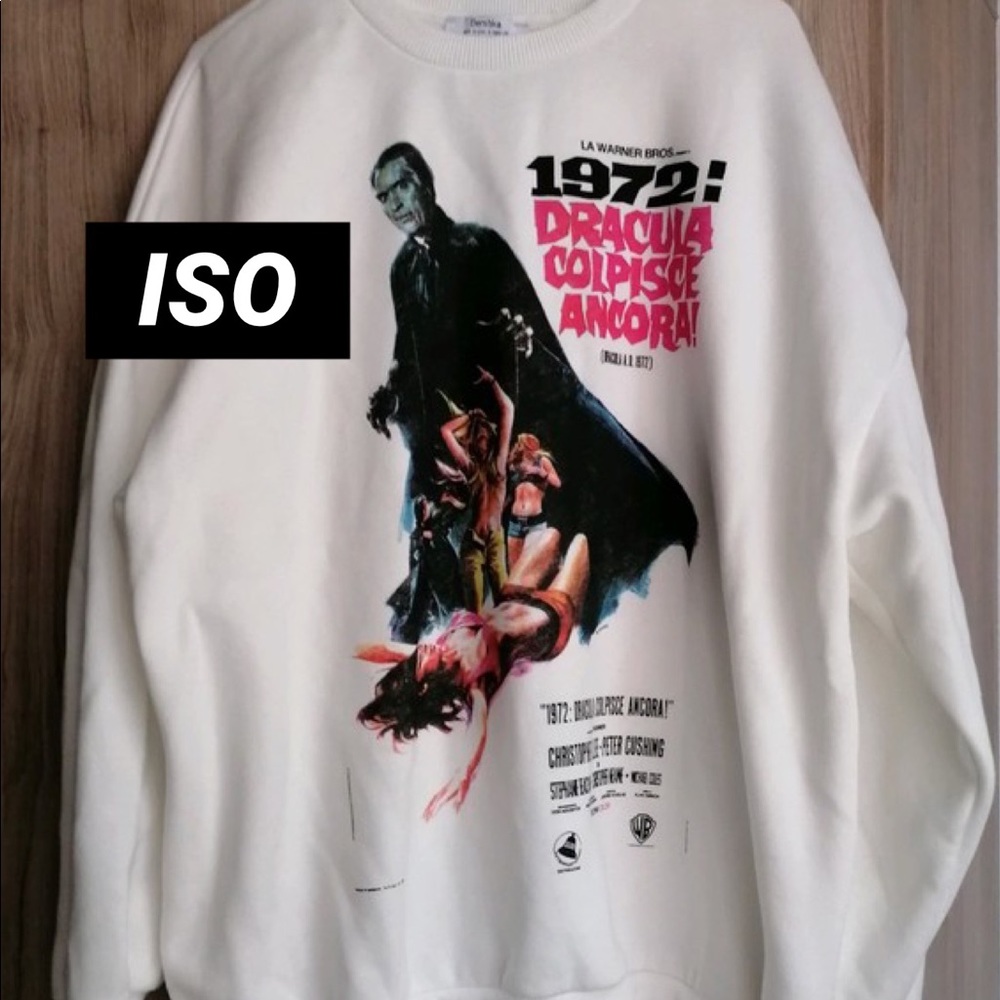 IN SEARCH OF: 1972 Dracula Bershka Sweatshirt!!